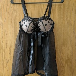 Sheer babydoll lingerie